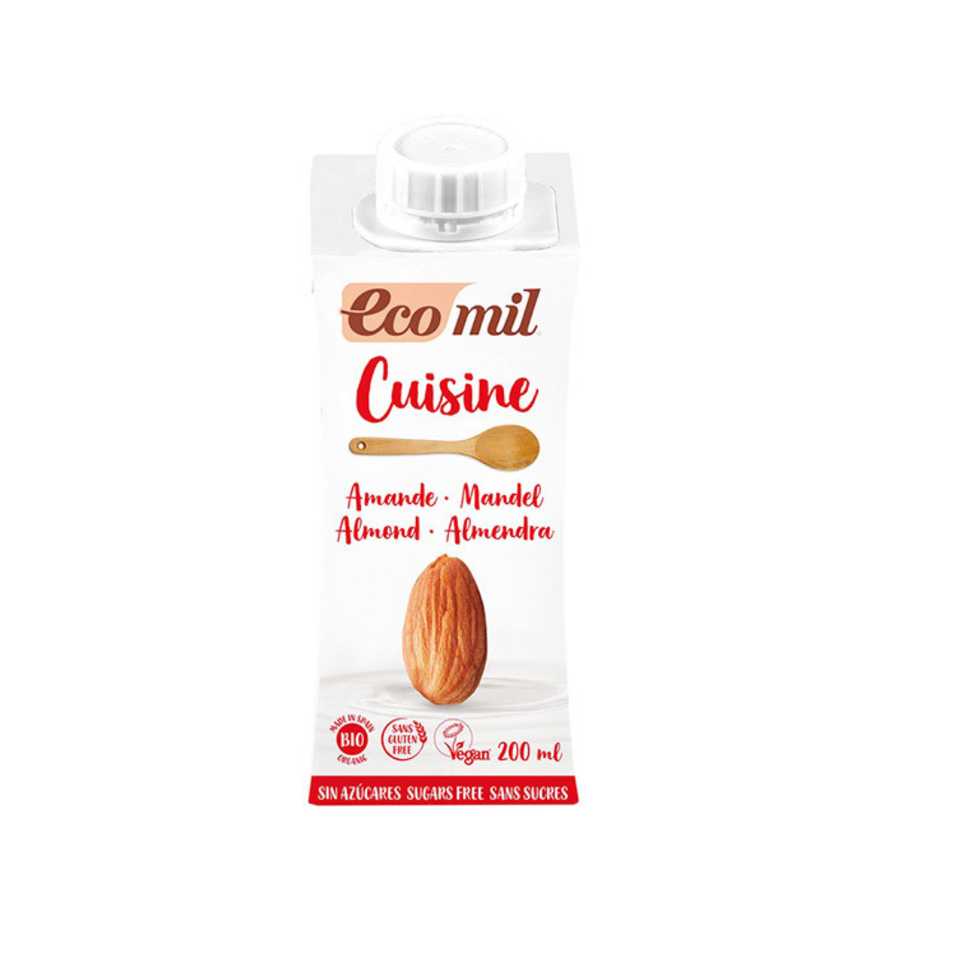 Crème cuisine amande sans sucre bio
