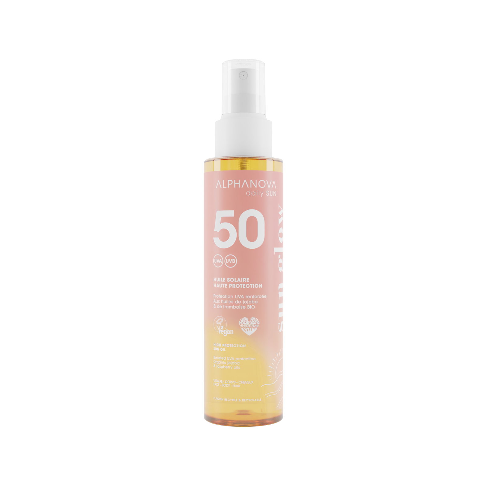 Huile solaire SPF50 daily sun - sun glow