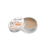Crème solaire solide beige SPF50+ certifiée bio
