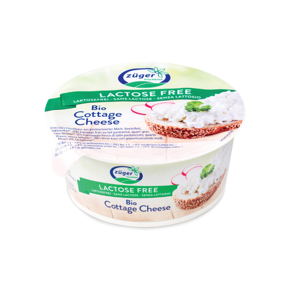 Cottage cheese sans lactose bio fromage frais à tartiner
