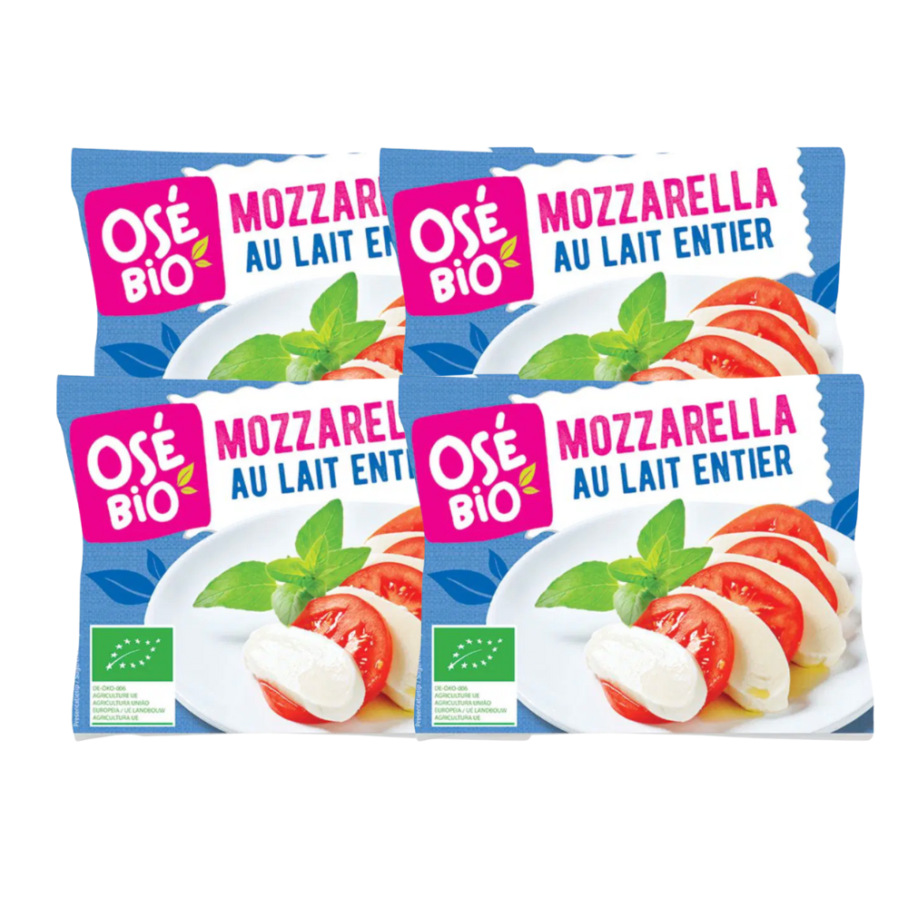Lot de mozzarellas bio x 4