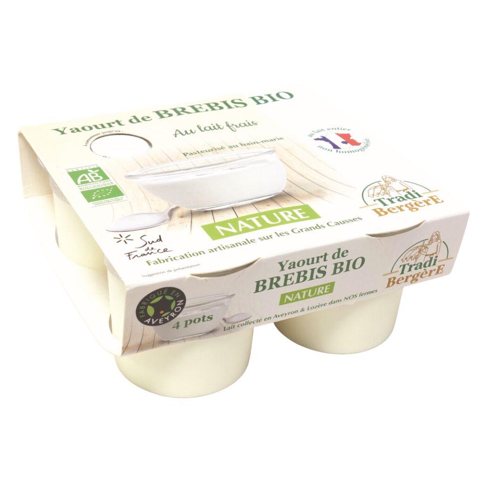 Yaourt nature au lait de brebis bio x4
