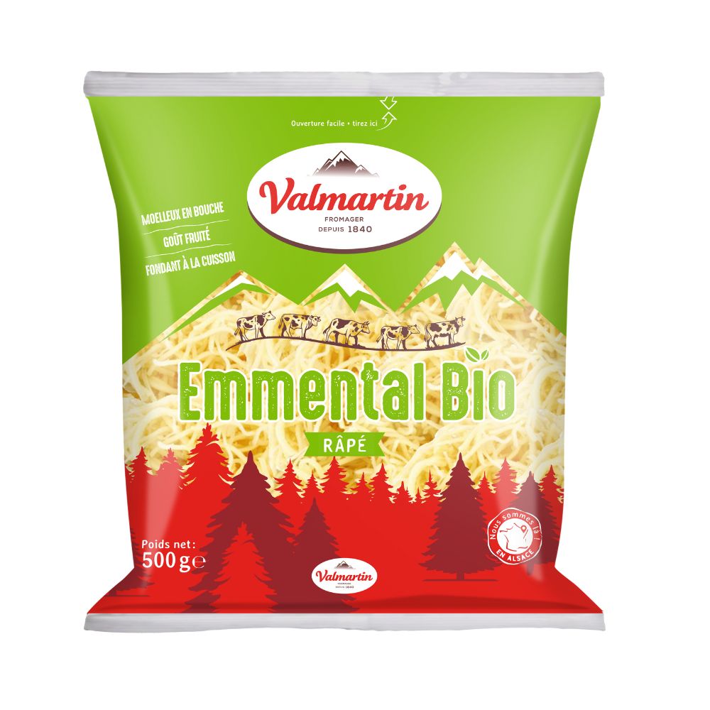 Fromage râpé emmental bio - 500g