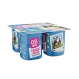 Yaourt nature au lait entier bio x4