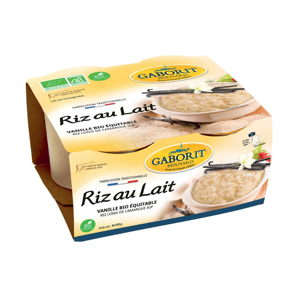 Riz au lait tradition bio x4