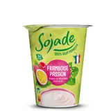 Dessert végétal soja framboise passion bio