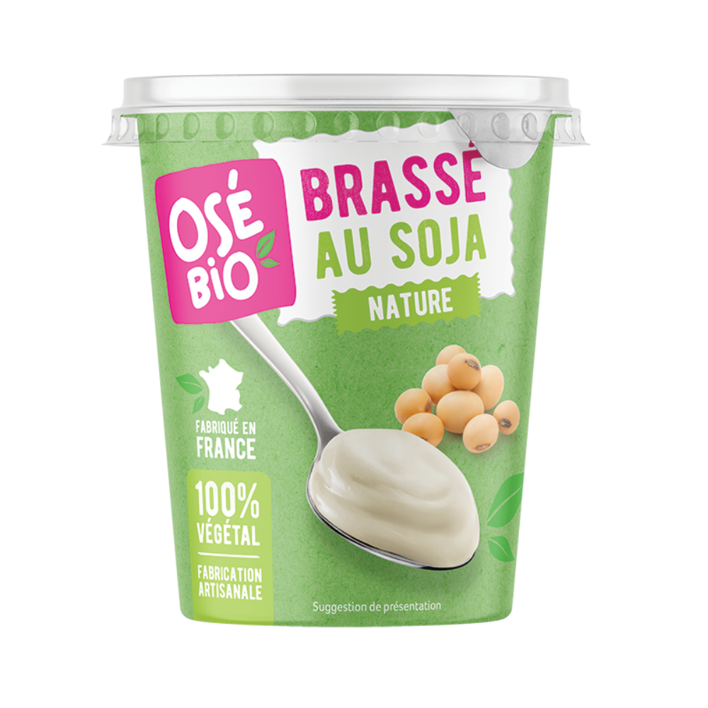 Yaourt brassé nature au soja bio