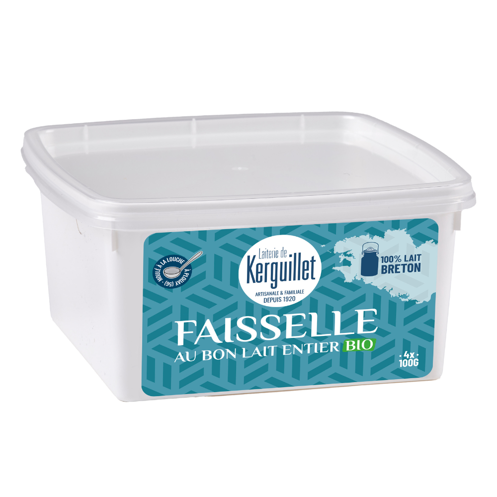 Faisselle de vache x4 bio