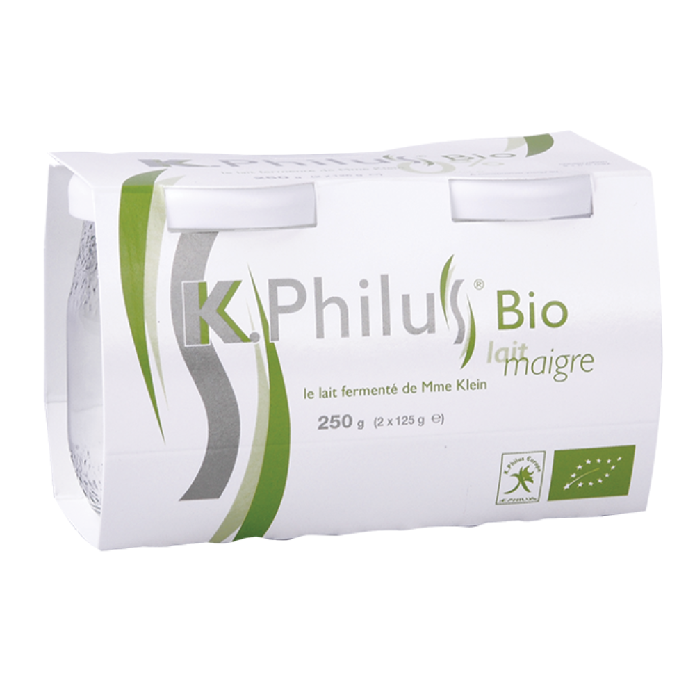Lait fermenté au lait écrémé ferme 0% MG bio