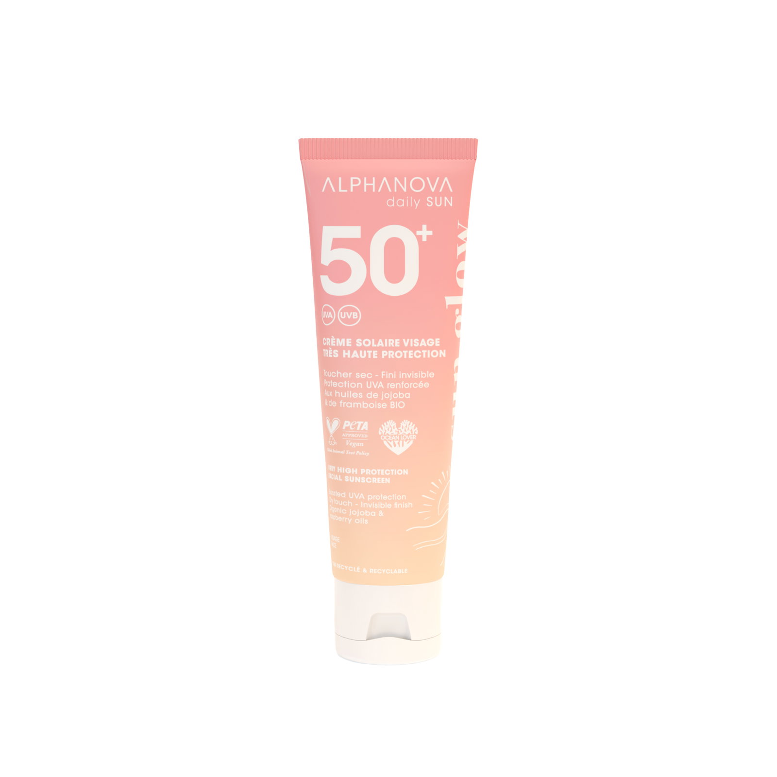 Crème solaire SPF50+ visage daily sun - sun glow
