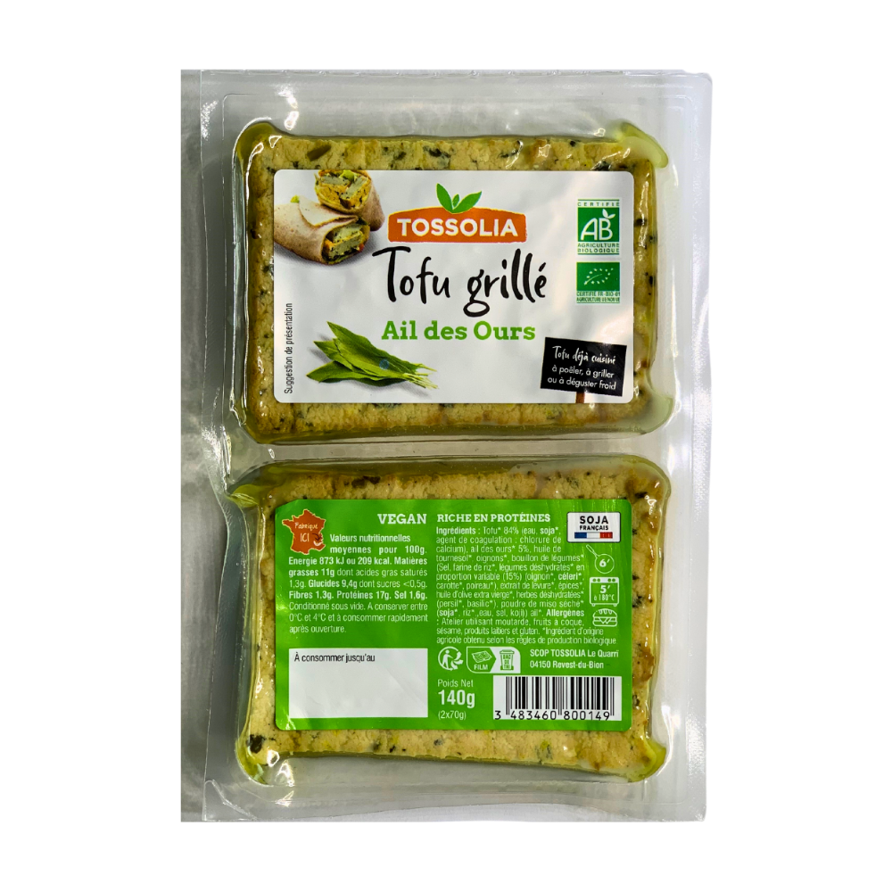 Tofu grillé ail des ours bio
