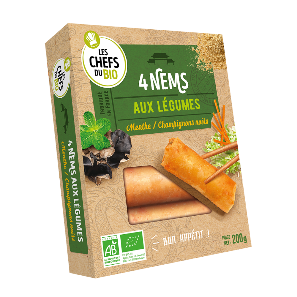 Nems aux légumes bio x4