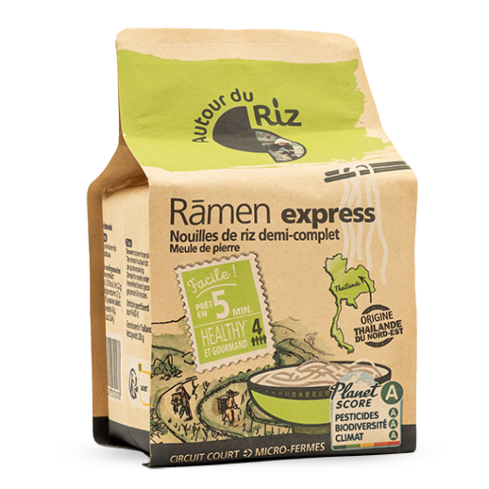 Ramen - nouilles de riz demi complet bio