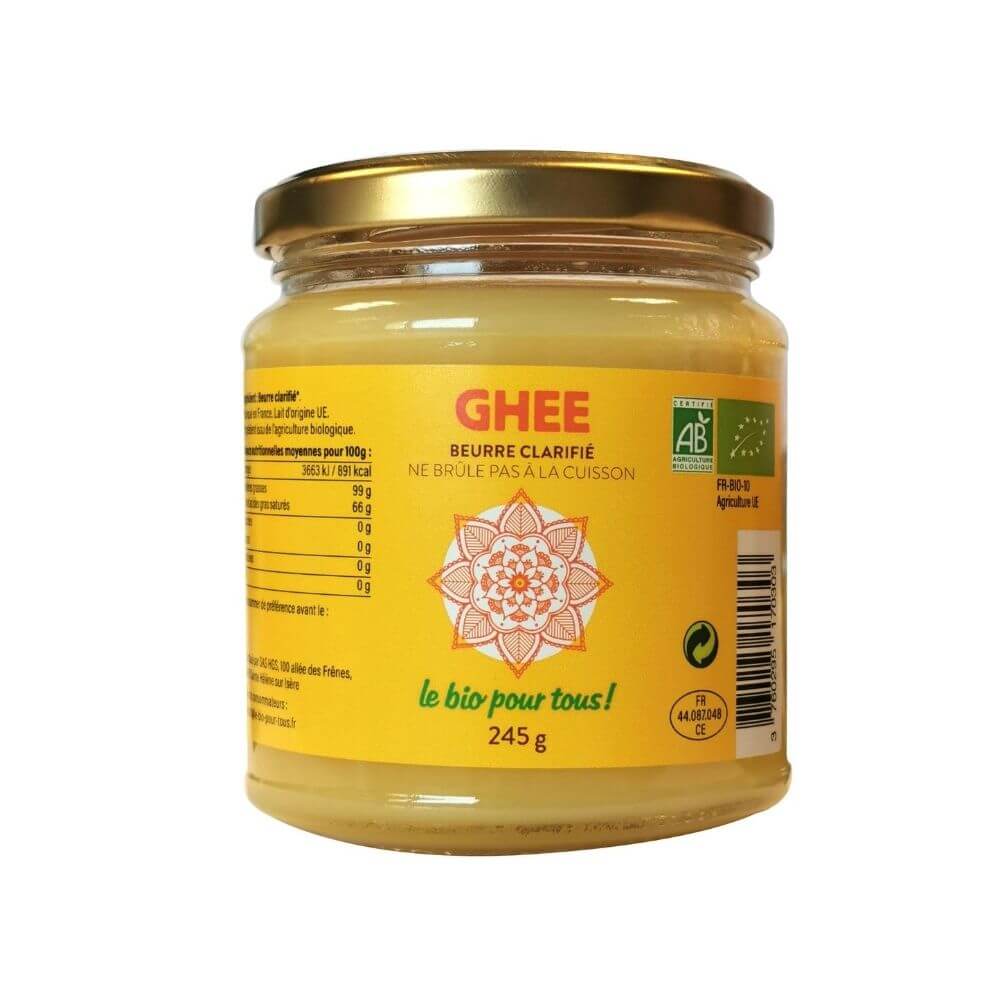 Ghee beurre clarifié bio France