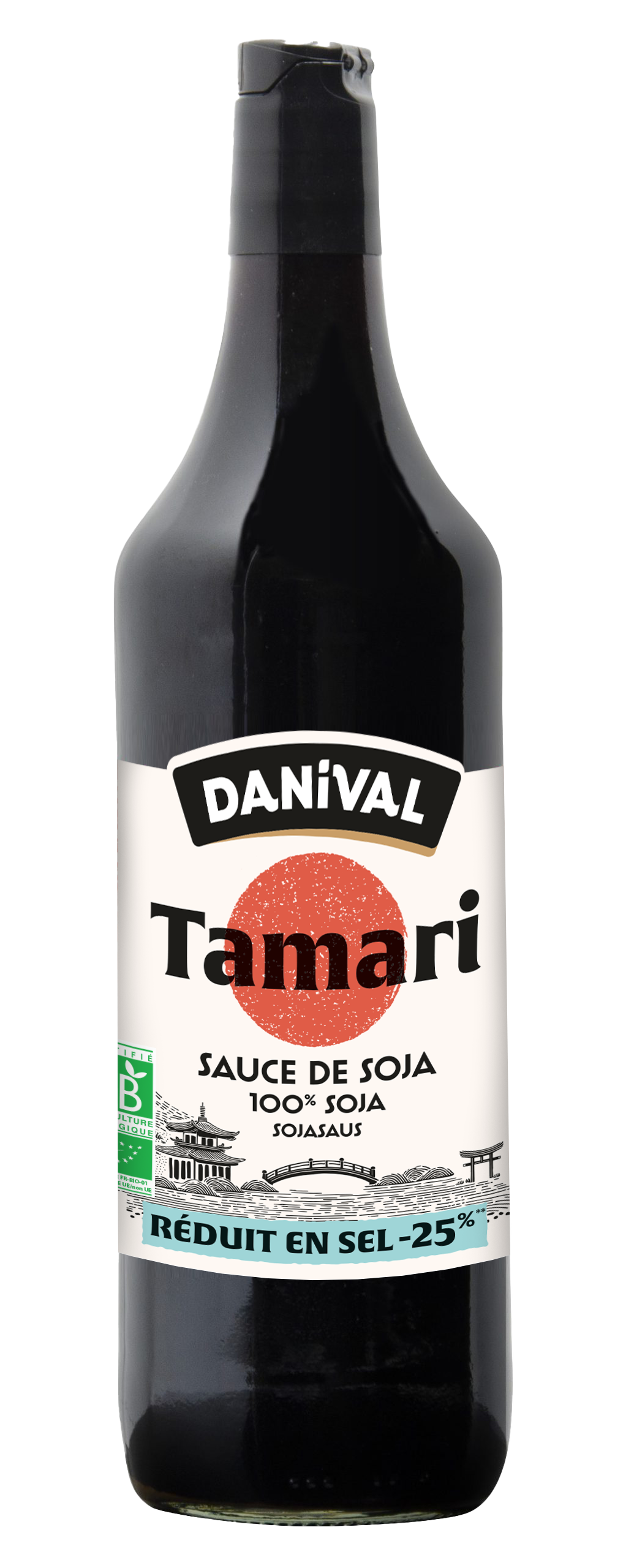 Sauce de soja tamari réduit en sel bio