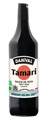 Sauce de soja tamari réduit en sel bio