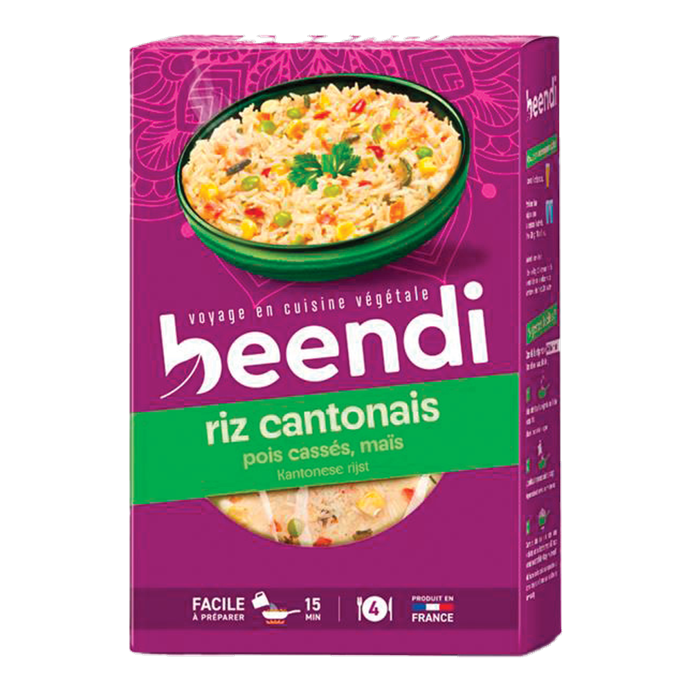 Riz cantonais pois cassés et maïs bio