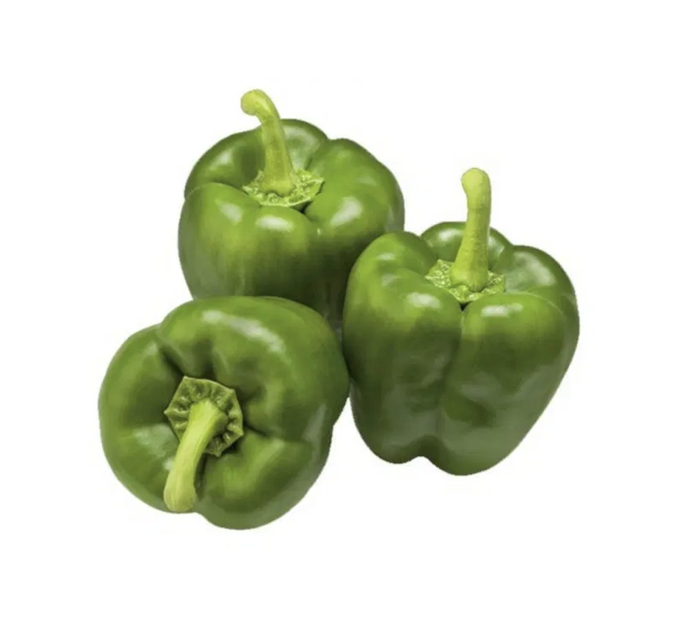 Poivrons verts bio origine France