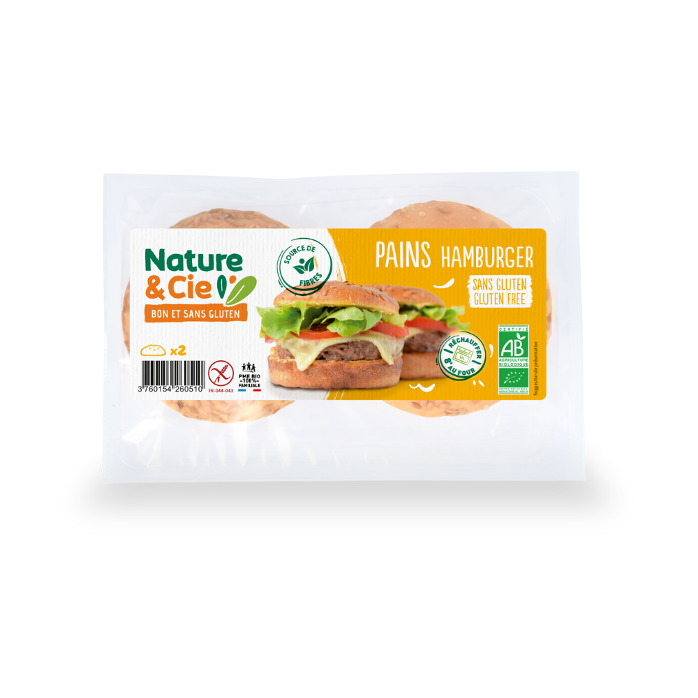 Pain hamburger sans gluten bio