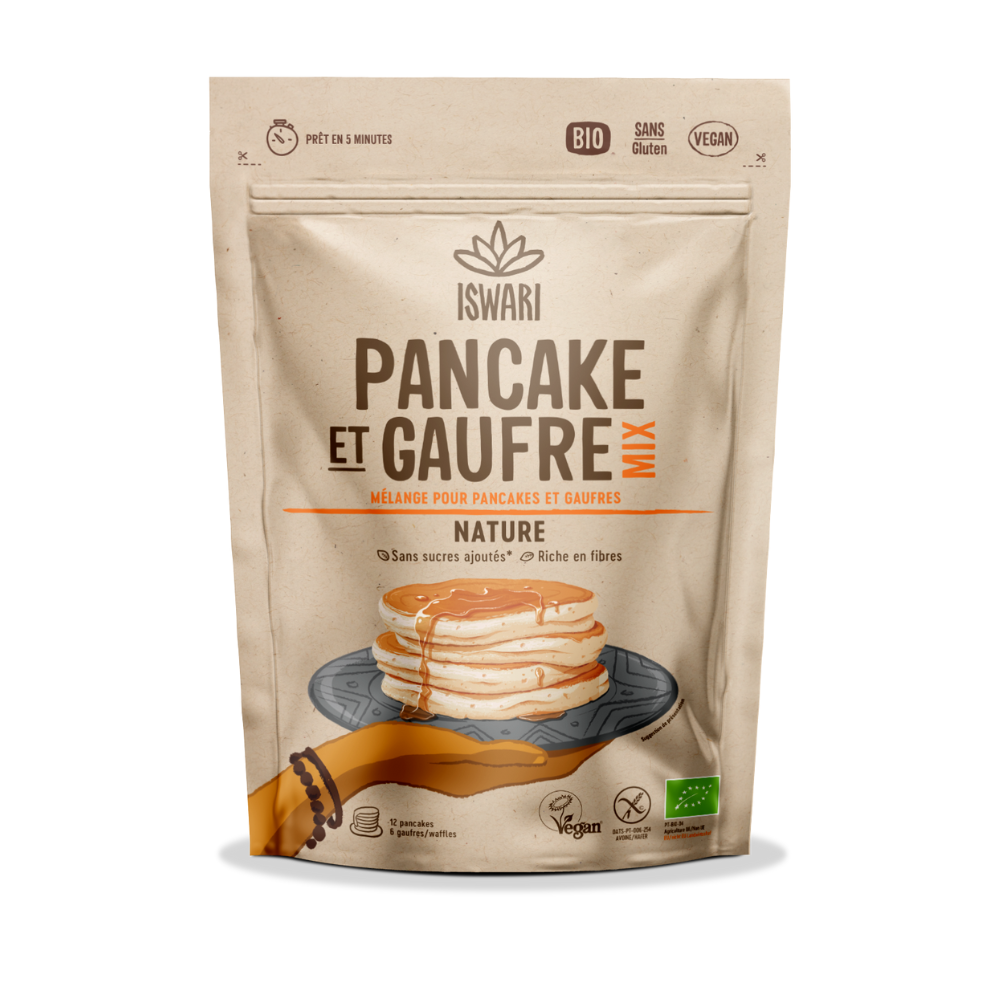 Mélange instantané pour pancakes et gaufres bio