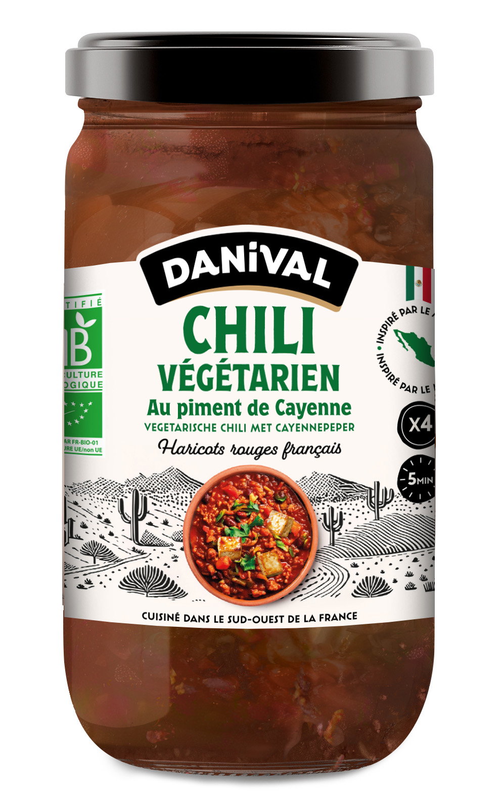 Chili con tofu bio