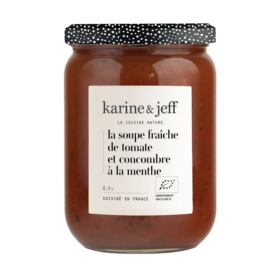 Gaspacho tomate concombre menthe bio