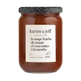 Gaspacho tomate concombre menthe bio