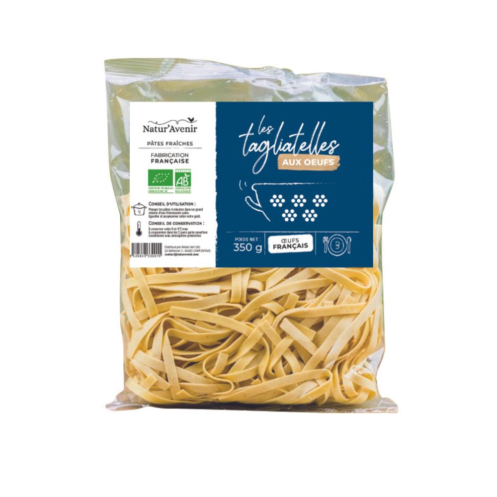 Tagliatelles fraîches aux oeufs bio