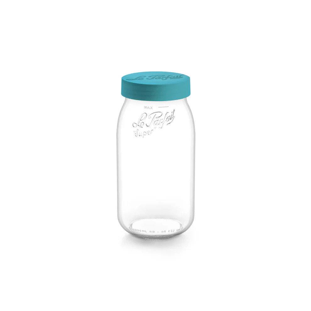 Bocal stockage Le Parfait color vis 2l bleu