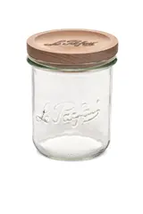 Bocal stockage Le Parfait couvercle bois 580 ml