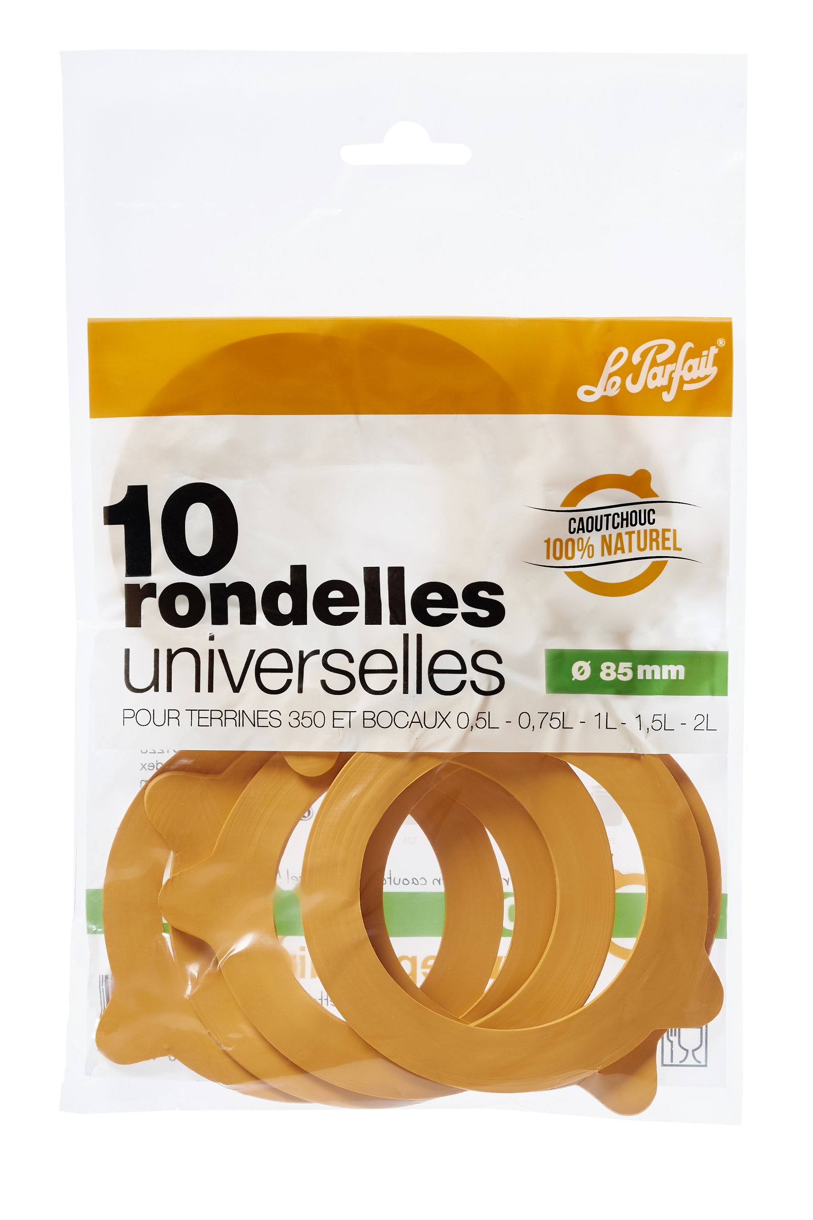 Sachet 10 rondelles universelles 85 mm Le Parfait super x 10