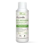 Recharge déodorant roll-on 24h - fraîcheur intense. une recharge = 2 déodorants