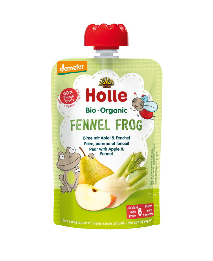 Gourde poire, pomme et fenouil, fennel frog bio (dès 6mois)