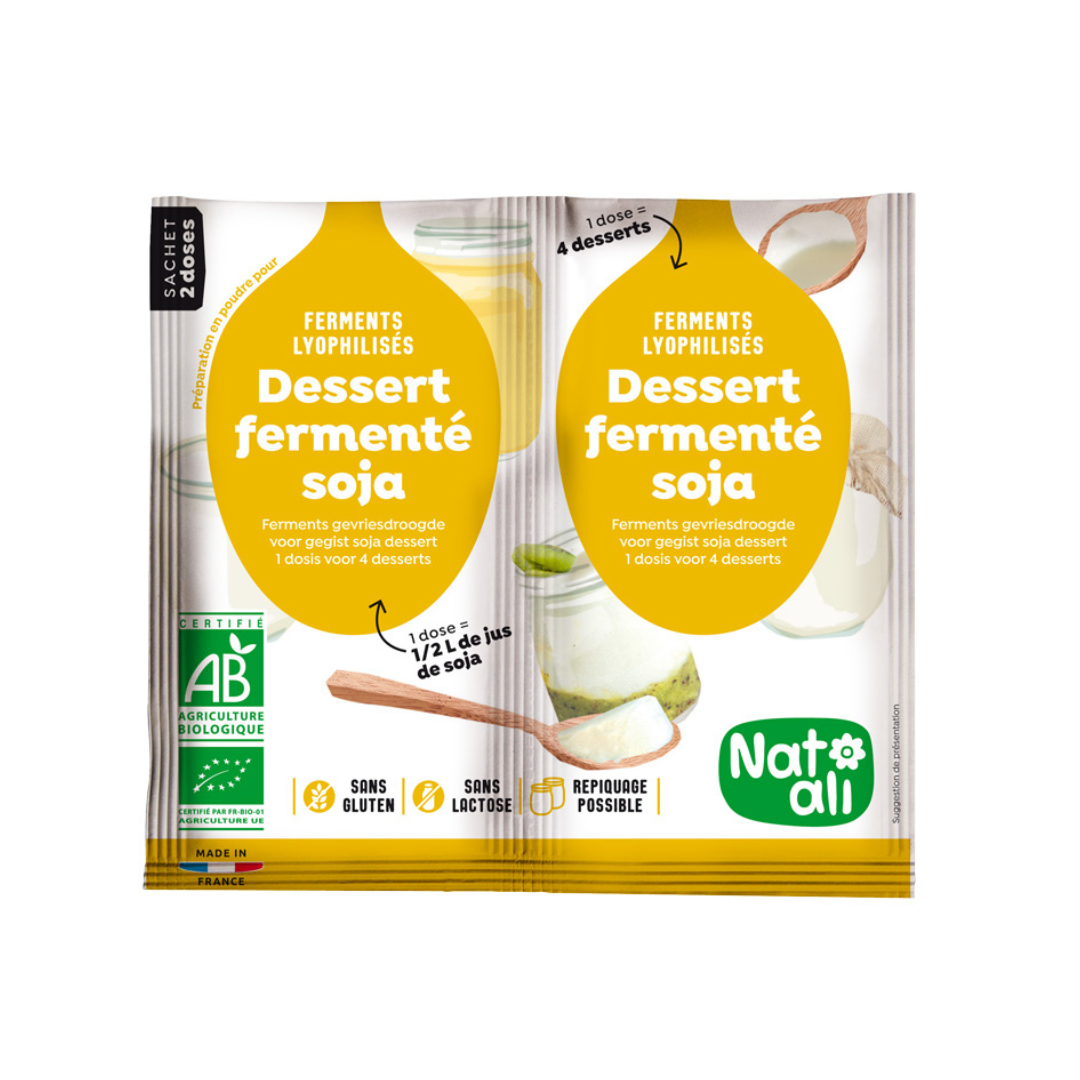 Ferment pour dessert au soja bio - 2x6g