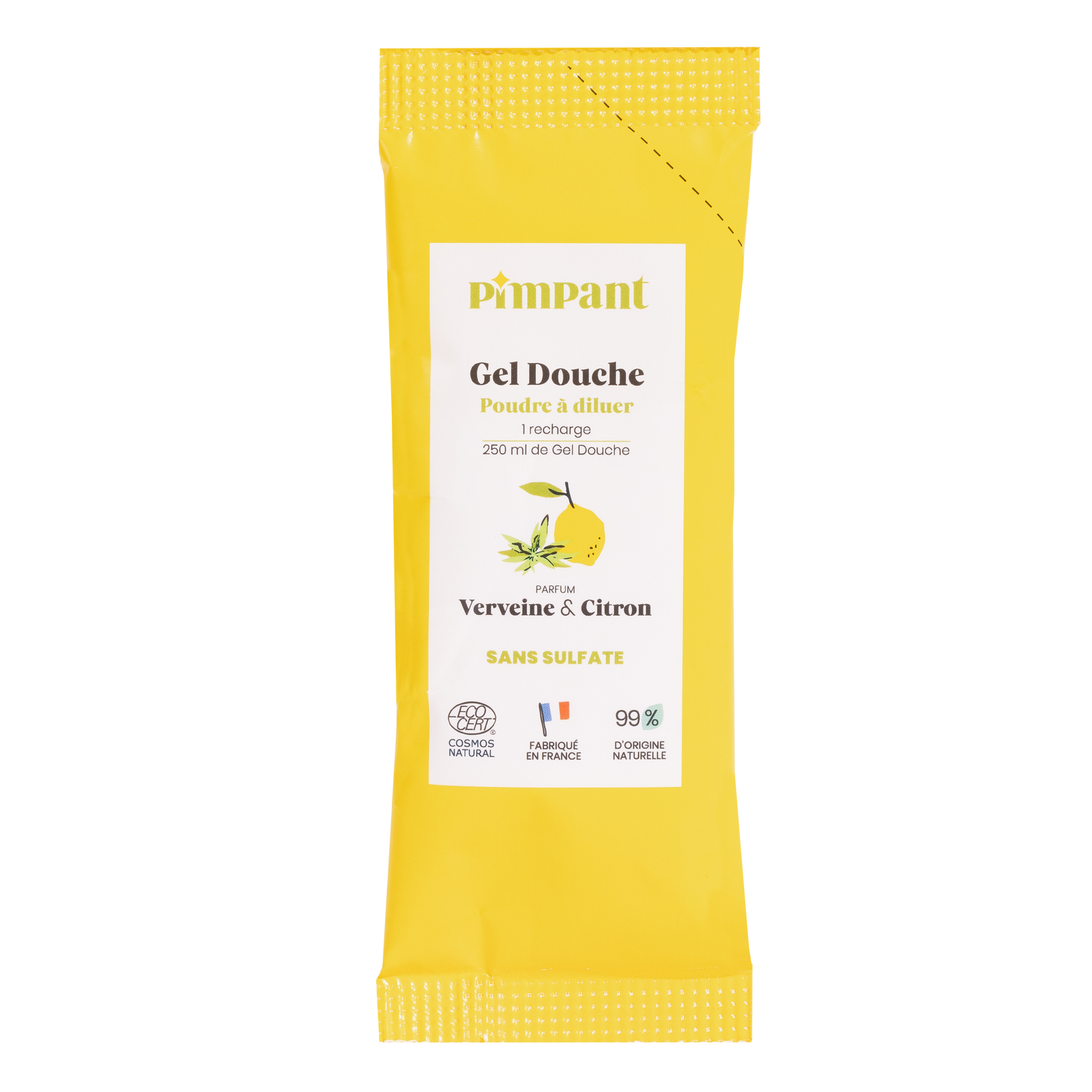 Recharge gel douche verveine citron en poudre à diluer