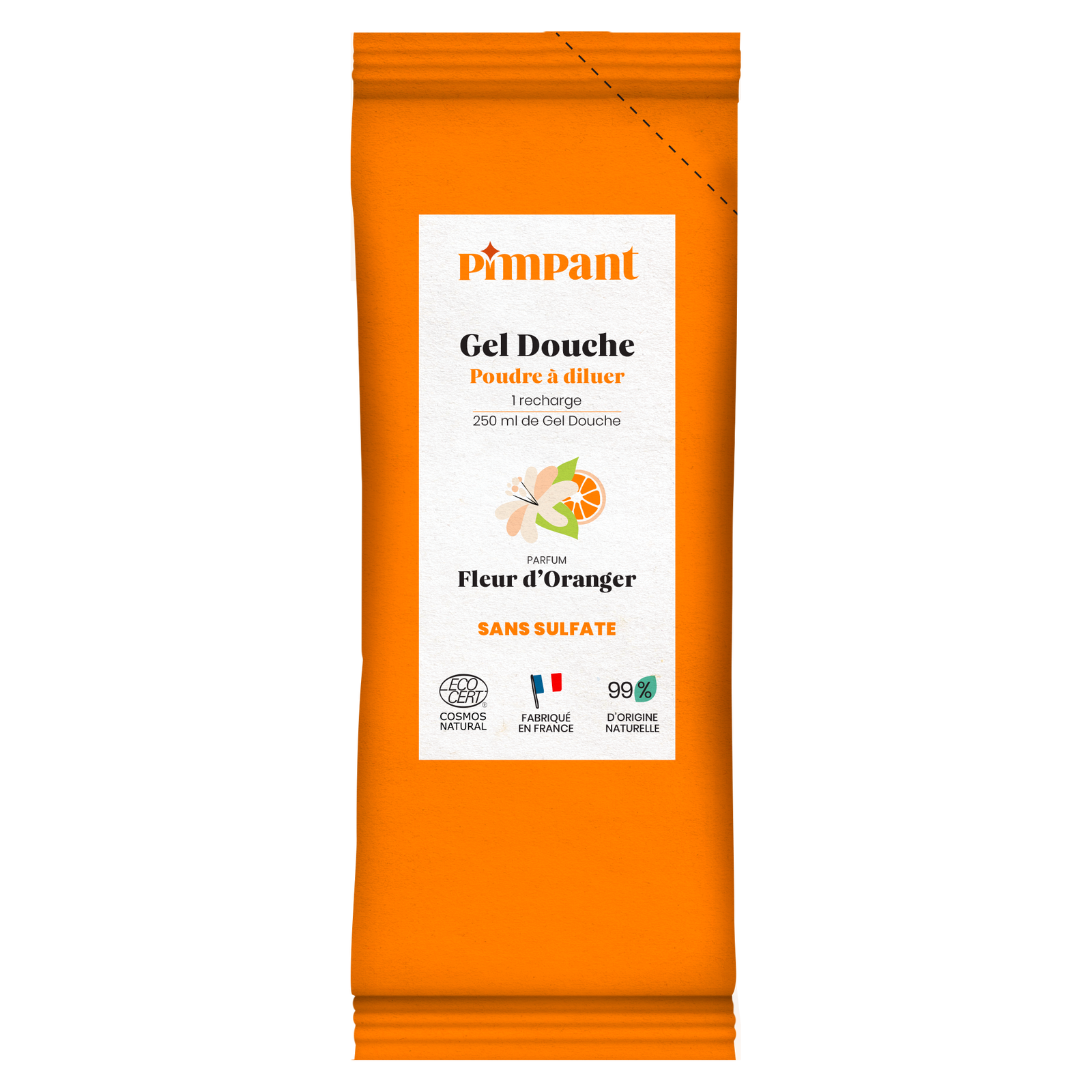 Recharge gel douche fleur d'oranger en poudre à diluer