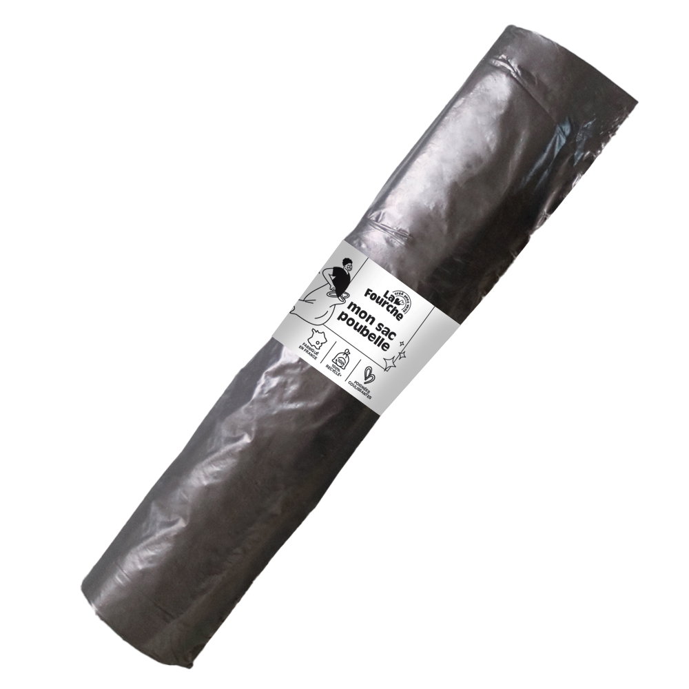 Sacs poubelle matière 100% recyclée lien coulissant 30L x 20