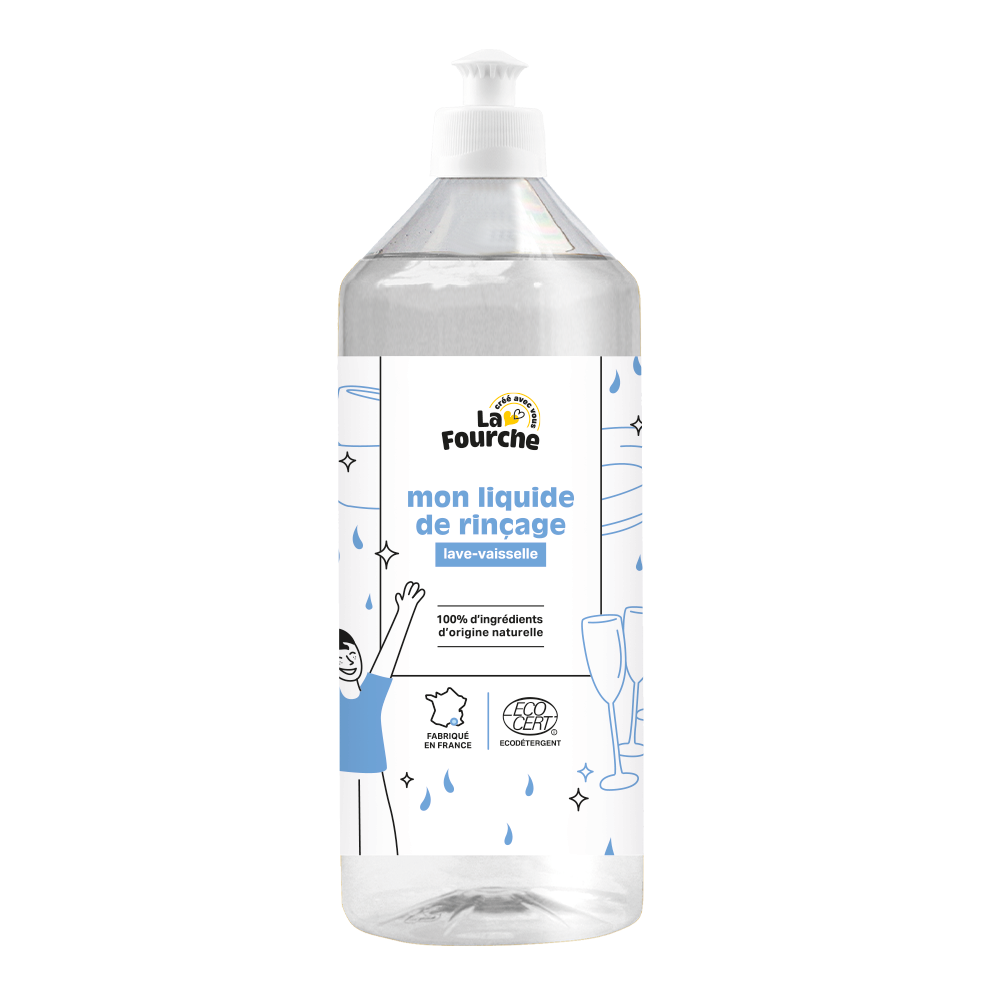Liquide de rinçage pour lave-vaisselle certifié Ecodétergent - 1L
