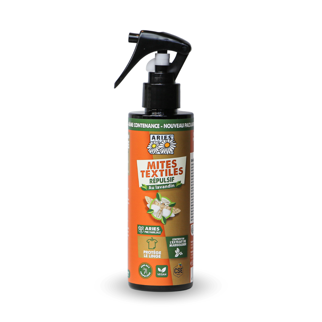 Spray répulsif mites textiles