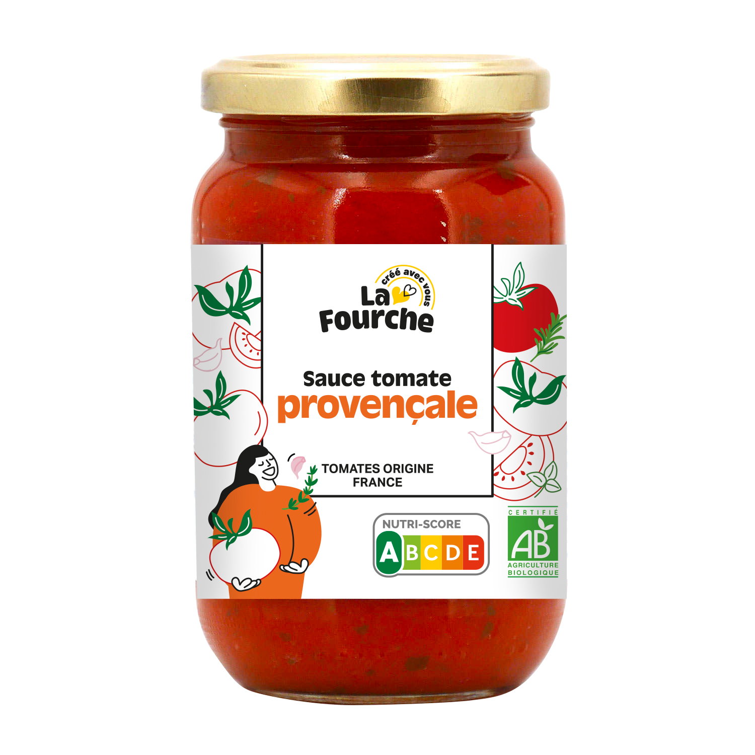 Sauce tomate provençale bio - 350g