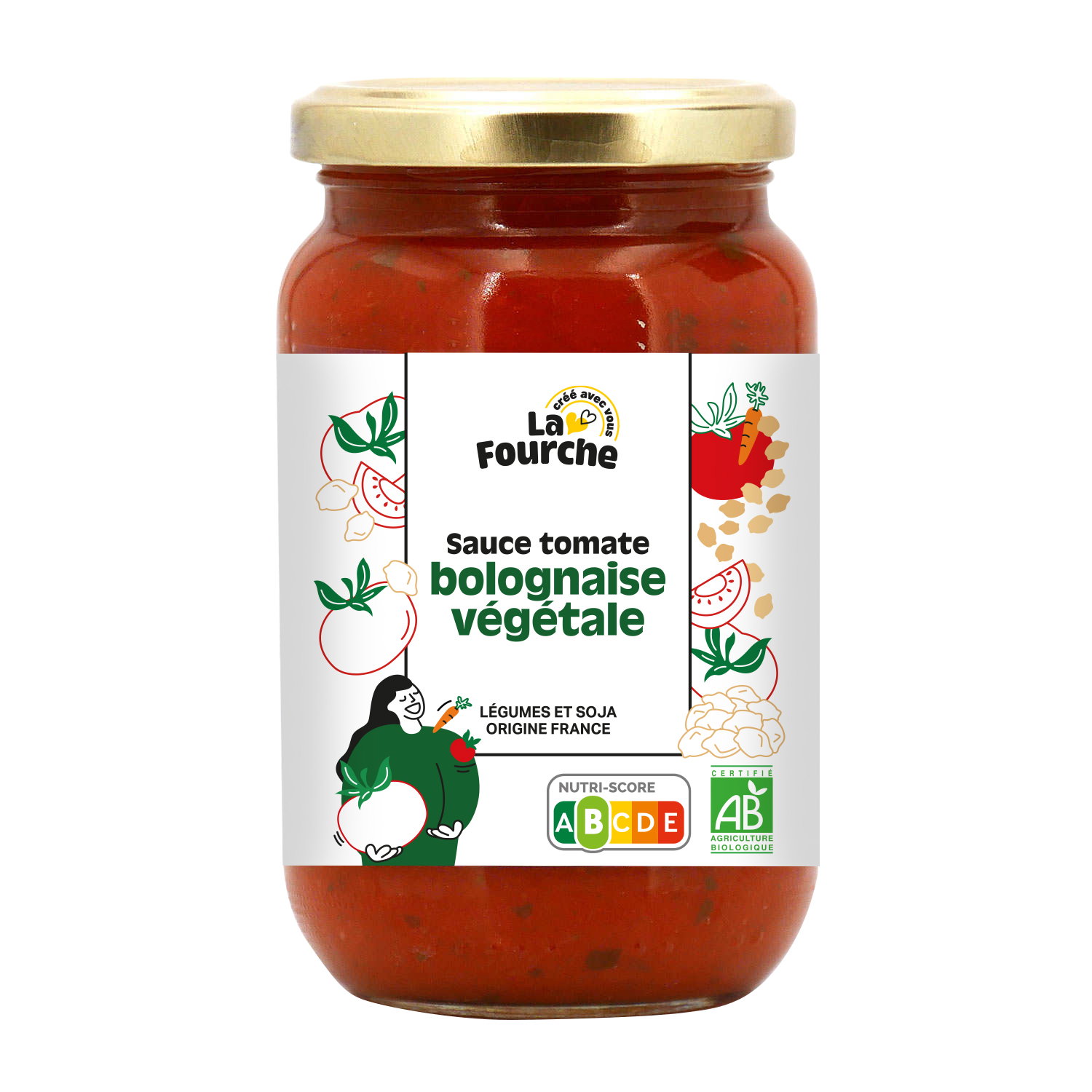 Sauce tomate bolognaise végétale bio