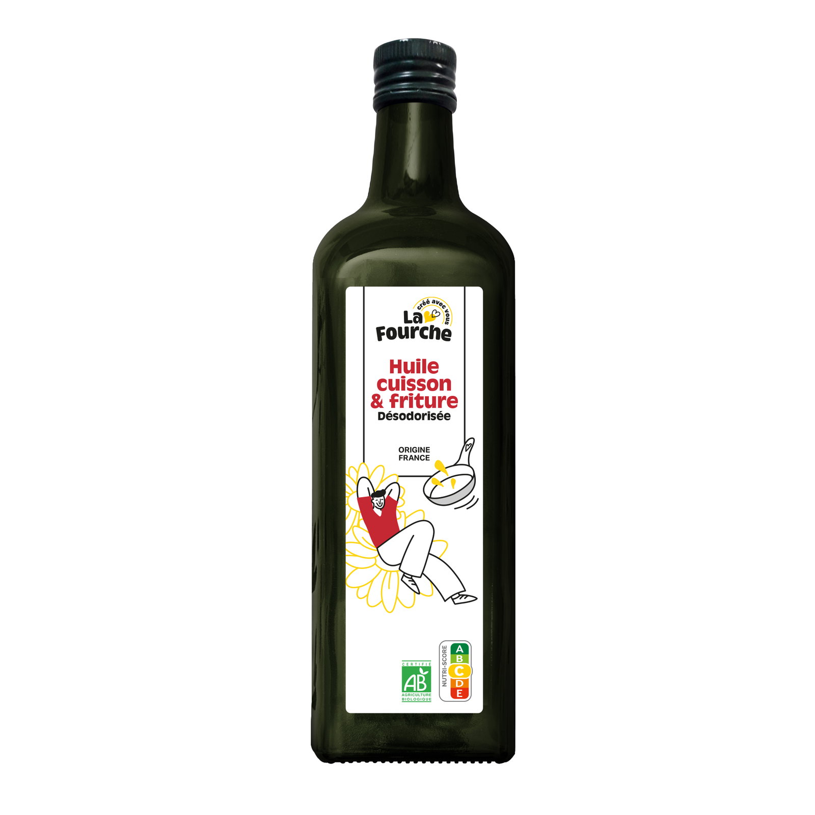 Huile de cuisson friture bio - 1L