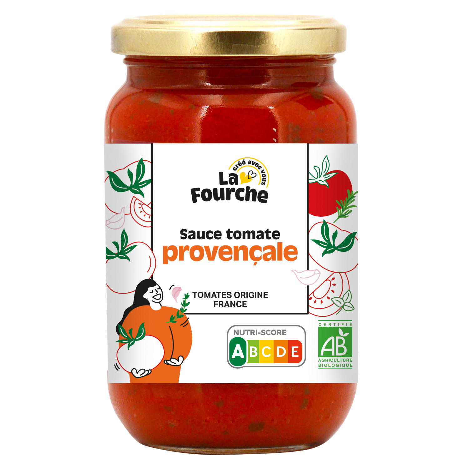 Sauce tomate provençale bio - 480g