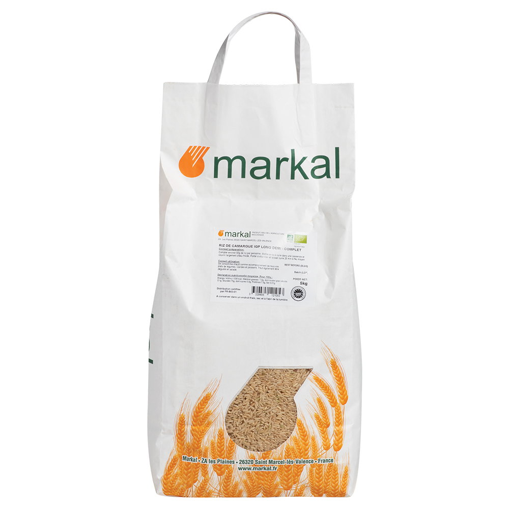 Riz de Camargue long demi complet bio