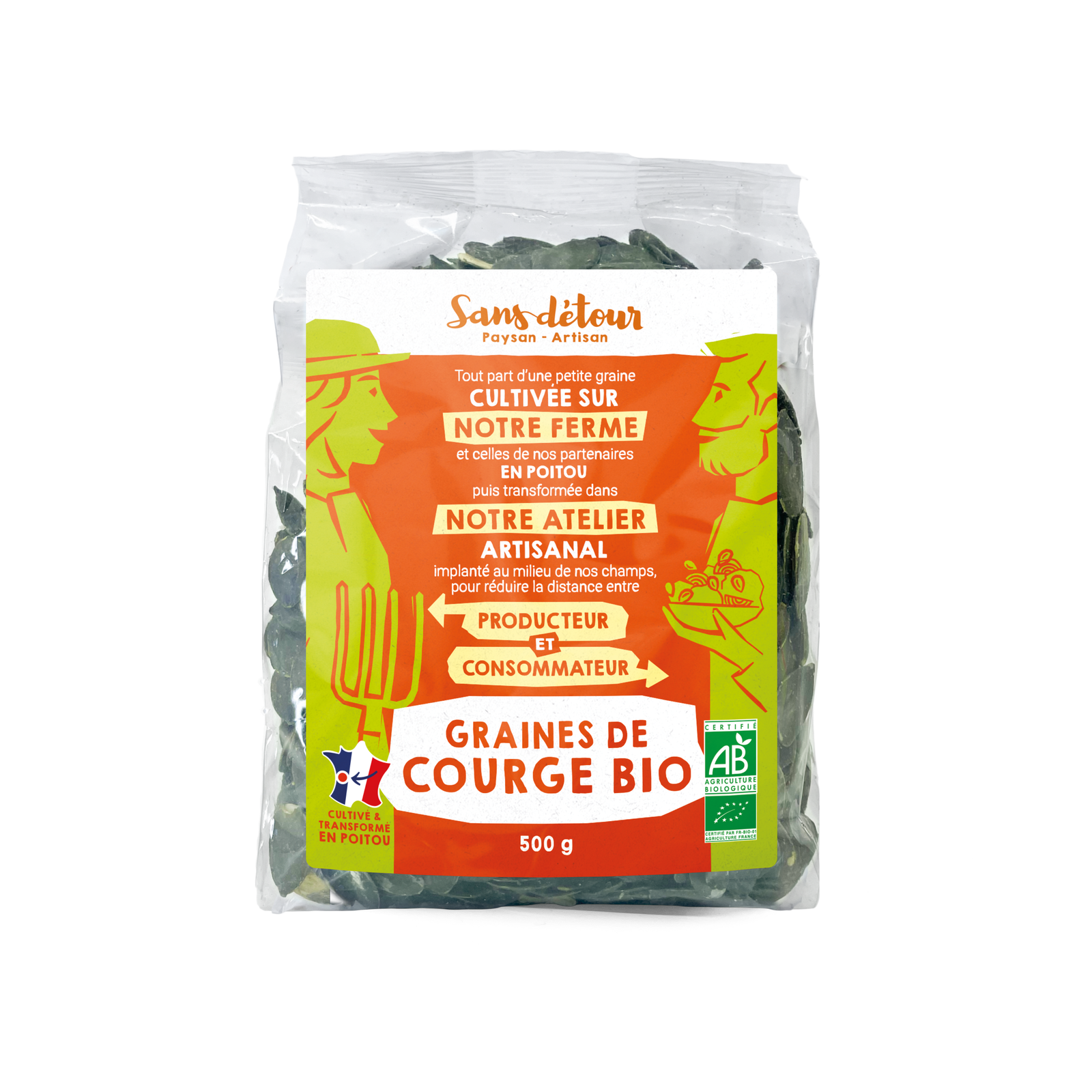 Graines de courge origine France bio