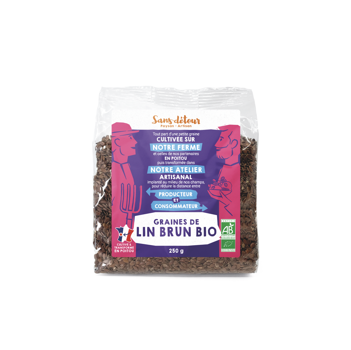 Graines de lin brun bio