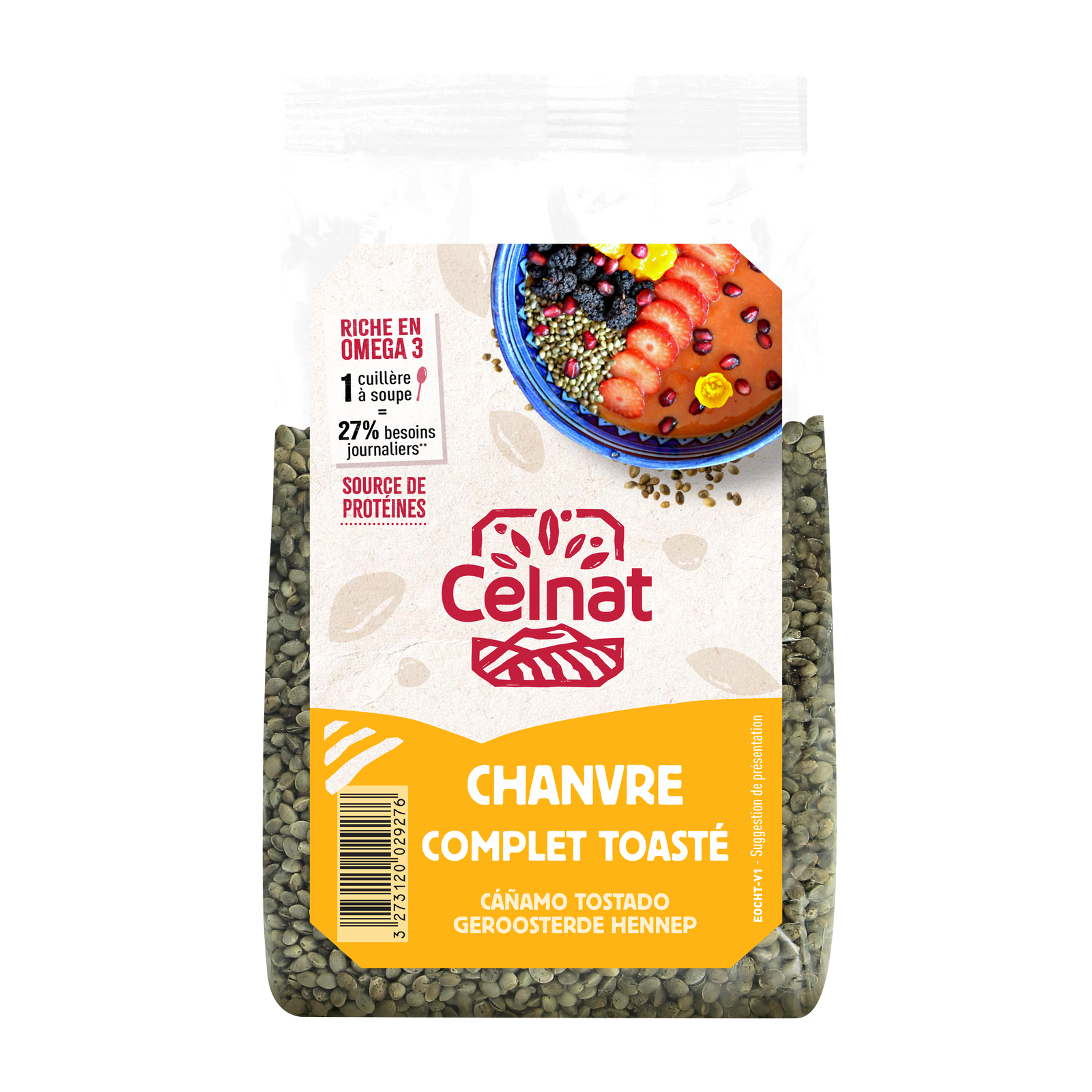 Chanvre complet toasté bio