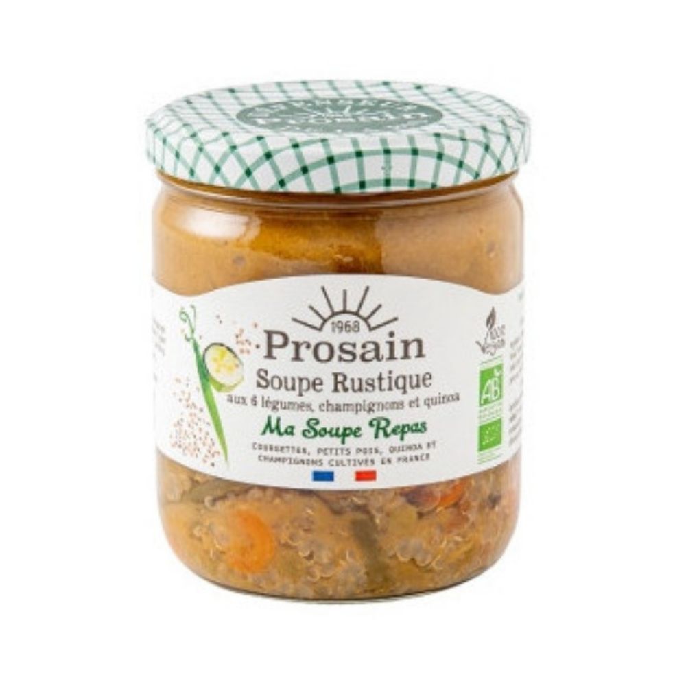 Soupe repas rustique aux légumes et quinoa bio