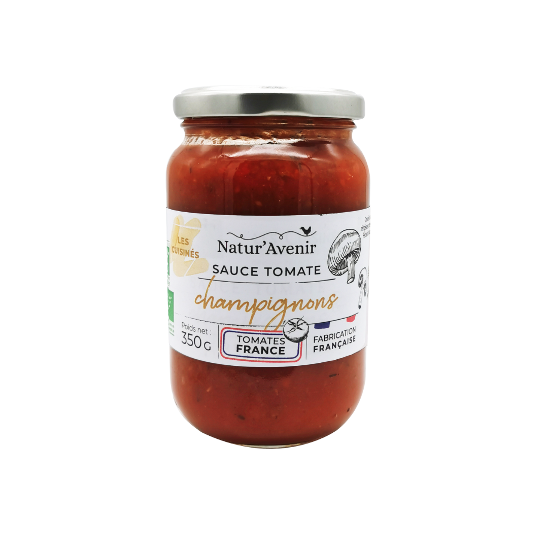 Sauce tomate champignons bio