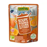 Soupe potimarron & courge butternut récoltés en France bio